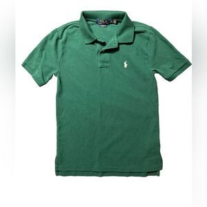 Polo by Ralph Lauren Boys Green Polo Shirt M 10/12 EUC